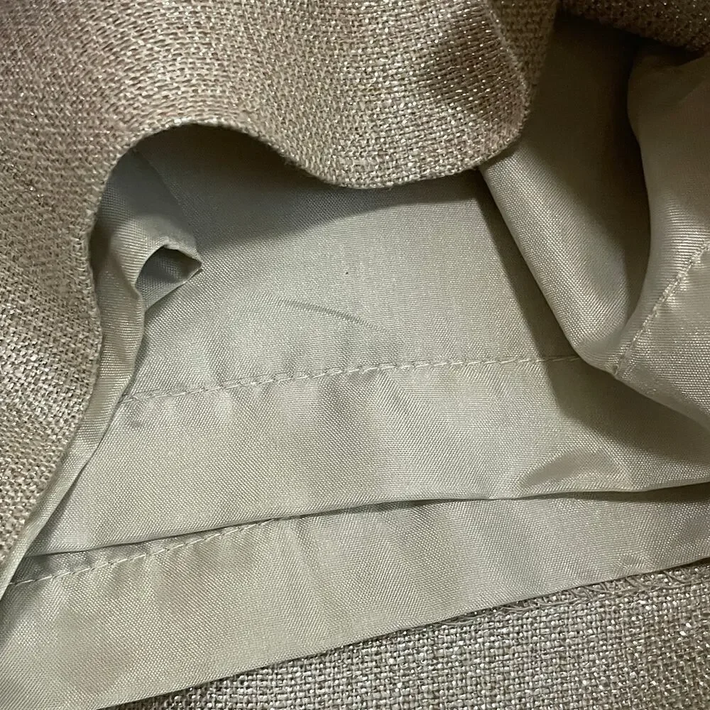 J.Crew NWT City Fit Metallic Linen-Blend Shorts 6 | Old Money Holiday Gold NWT